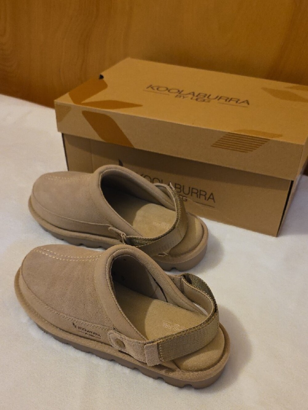 Koolaburra By Ugg Women's Slip-On Suede Tizzey Clog in Tan Size 9 New - Picture 3 of 9